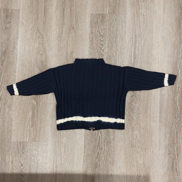 Marcel et Léon Ribbed Knit Zip Up Sweater - Picture 3 of 4